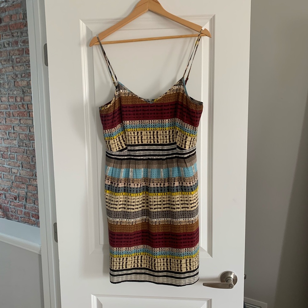 EUC Broadway & Broome Colortread Silk Cami Dress